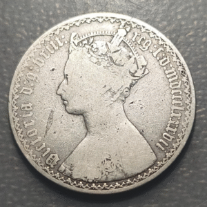 GREAT BRITAIN GRAN BRETAÑA VICTORIA FLORIN 1887 BC