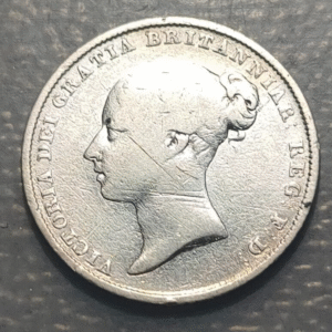 GREAT BRITAIN GRAN BRETAÑA VICTORIA 6 PENCE 1844 BC/BC+