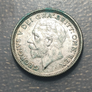 GREAT BRITAIN GRAN BRETAÑA GEORGE V 6 PENCE 1927 MBC+/EBC