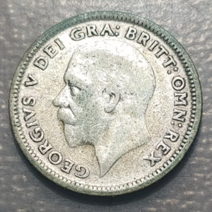 GREAT BRITAIN GRAN BRETAÑA GEORGE V 6 PENCE 1926 BC+