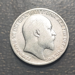 GREAT BRITAIN GRAN BRETAÑA EDWARD VII 6 PENCE 1906 BC+
