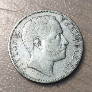 ITALIA REINO VITTORIO EMANUELE III 2 LIRE 2 LIRAS 1905 MBC