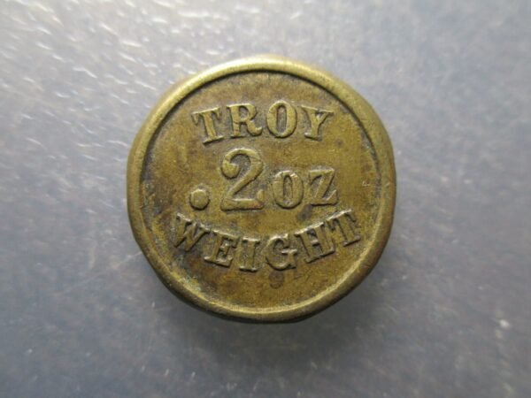 PONDERAL INGLES COIN WEIGHT 0,2 ONZAS TROY - 0.2 TROY OZ. 6,23 g