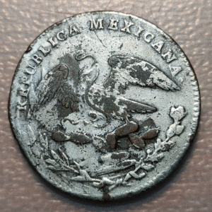 MEXICO 1/4 REAL 1834 Mo A BAÑO PLATA