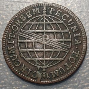 BRASIL PORTUGUES PORTUGUESE BRAZIL JOAO PRINCIPE REGENTE 10 REIS 1815 BAHIA MBC