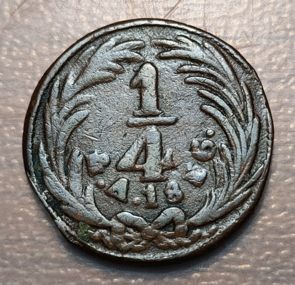 MEXICO 1/4 REAL 1836 Mo A BC+ - Imagen 2