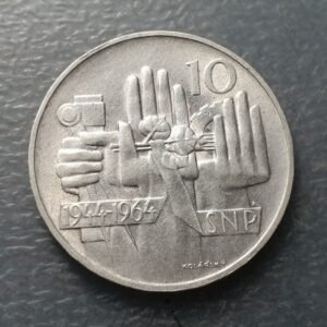 CHECOSLOVAQUIA CZECHOSLOVAKIA 10 KORUN 10 CORONAS 1964 KM-56 EBC/EBC+