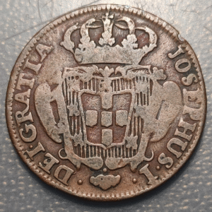 PORTUGAL JOSE I JOSEPHUS I 10 REIS 1765 MBC-