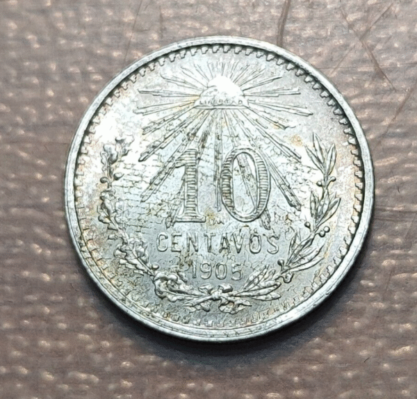 MEXICO 10 CENTAVOS 1905 SC UNC - Imagen 2