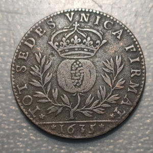 FRANCIA FRANCE PRINCIPADO DE DOMBES JETON TOKEN ANNE MARIE LUISA D'ORLEANS 1635