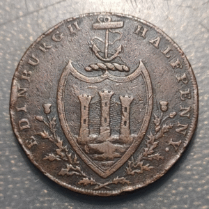 GRAN BRETAÑA GREAT BRITAIN GB 1/2 PENNY 1790 TOKEN EDIMBURGO