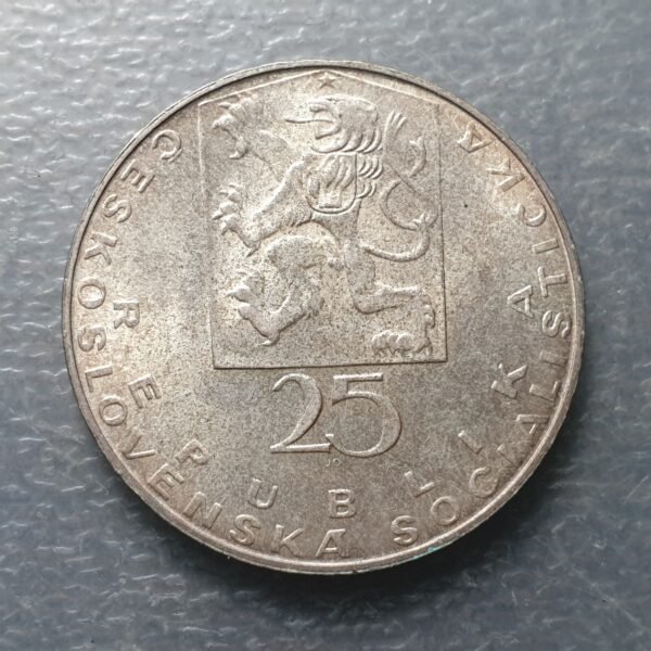 CHECOSLOVAQUIA CZECHOSLOVAKIA 25 KORUN 25 CORONAS 1969 KM-66 SC UNC - Imagen 2
