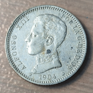 ESPAÑA ALFONSO XIII 1 PESETA 1904
