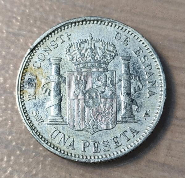 ESPAÑA ALFONSO XIII 1 PESETA 1904 - Imagen 2