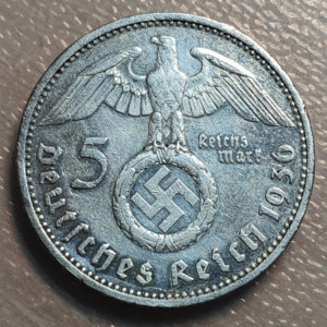 ALEMANIA GERMANY III REICH 5 MARK 5 MARCOS 1936 G MBC+
