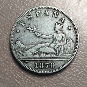 ESPAÑA I REPUBLICA 2 PESETAS 1870 (74) MBC