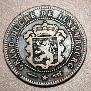 LUXEMBURGO LUXEMBOURG 5 CENTIMES 1854 BC+/MBC-