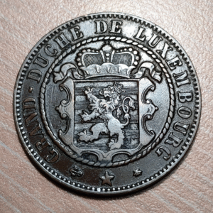 LUXEMBURGO LUXEMBOURG 10 CENTIMES 1865 A MBC+