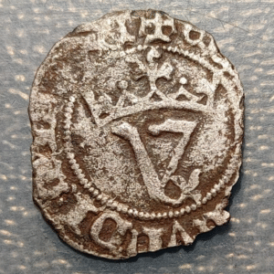 SPAIN JOHN I JUAN I BLANCA AGNUS DEI HOLY LAMB NO MINTMARK ND (1379-1390)