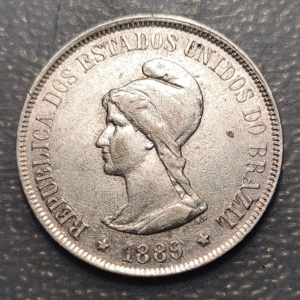 BRASIL BRAZIL 500 REIS 1889 BONITA