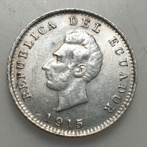ECUADOR 1/2 DECIMO DE SUCRE 1915 EBC/EBC+