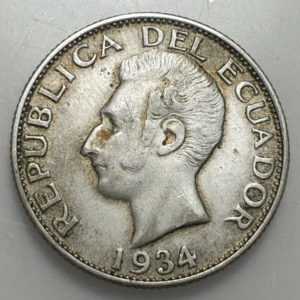 ECUADOR 1 SUCRE 1934 MBC+