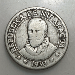 NICARAGUA 10 CENTAVOS DE CORDOBA 1930 BC/BC+