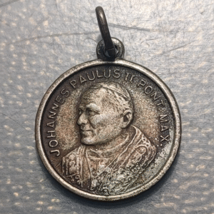 MEDALLA RELIGIOSA ITALIA ROMA VATICANO JUAN PABLO II PLAZA SAN PEDRO