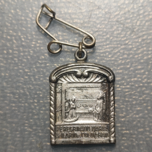MEDALLA RELIGIOSA ITALIA FLORENCIA PEREGRINACION MARIANA VIA S ILARIO A COLOMBIA
