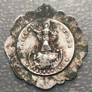 MEDALLA RELIGIOSA VILLARREAL SAN PASCUAL BAILON PATRON CENTROS EUCARISTICOS