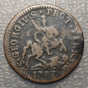 sincategoria_ESTADOS PAPALES FERRARA CLEMENTE XI DOPPIO GROSSETTO 26 QUATTRINI 1709 ESCASA