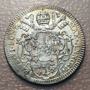 ESTADOS PAPALES PIO VI (1775-1799) 1/5 DE SCUDO DOBLE DOPPLO GIULIO 1775
