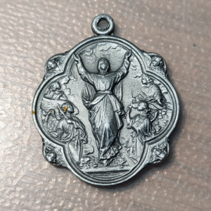 MEDALLA RELIGIOSA CASTELLON 1939 I PIERDA IGLESIA S. MARIA LIBERACIO 29x26 1,60g