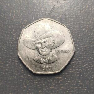 NICARAGUA 5 CORDOBAS 1980 KM 44 EBC+