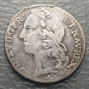 FRANCIA FRANCE LUIS XV LOUIS XV 1/10 ECU 1759 M TOULOUSE MBC- ESCASA SCARCE