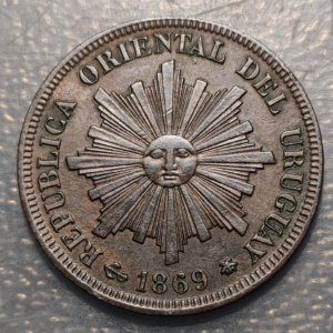 URUGUAY 1 CENTESIMO 1869 A PARIS