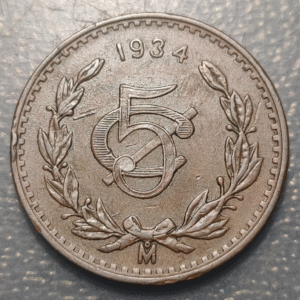 MEXICO 5 CENTAVOS 1934