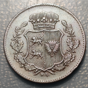 ALEMANIA GERMANY DENMARK DINAMARCA SCHLESWIG HOLSTEIN 1 SECHSLING 1851 MBC++