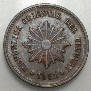 URUGUAY 5 CENTESIMOS 1951 MBC+