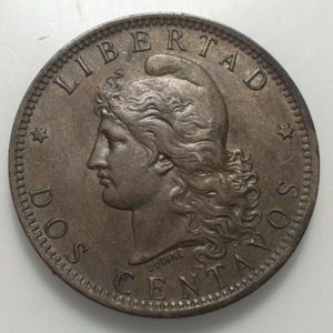 ARGENTINA 2 CENTAVOS 1890 EBC