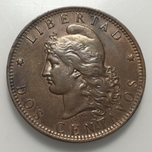 ARGENTINA 2 CENTAVOS 1891 EBC