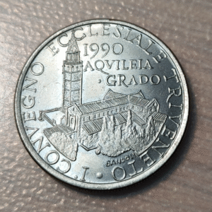 MEDALLA RELIGIOSA AQUILEIA ITALIA CONVENCION ECLESIASTICA TRIVENETO 28mm 9,00g