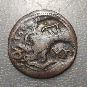 ESPAÑA FELIPE IV VARIOS RESELLOS 1636 - XII 1651-1652 - 8 SOBRE 4 MARAVEDIS 1600