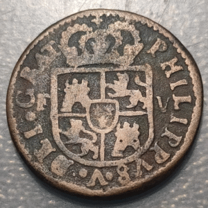 ESPAÑA VALENCIA FELIPE V SEISENO 1709