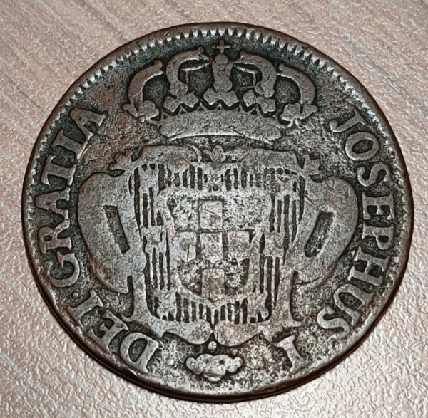 PORTUGAL JOSE I 10 REIS 1764 MBC-/MBC - Imagen 2