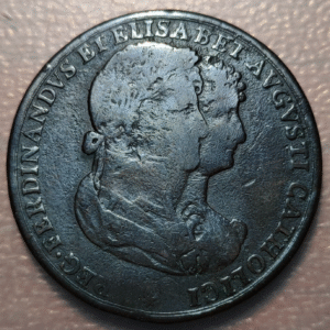 ESPAÑA MEDALLA 1816 FERNANDO VII E ISABEL PORTUGAL BODA 35mm 19g