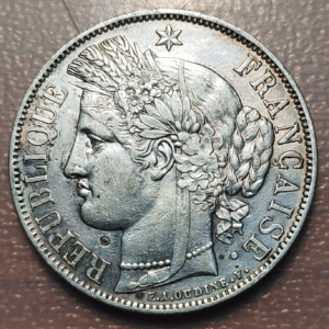 FRANCIA FRANCE 5 FRANCOS 5 FRANCS 1850 A CERES MBC+/EBC