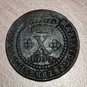 BRASIL BRAZIL 10 REIS 1799 MBC-/MBC