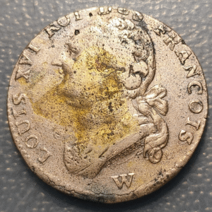 FRANCIA FRANCE LOUIS XVI 12 DENIERS 1792 W LILLE MBC+