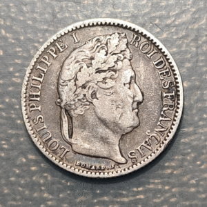 FRANCIA FRANCE LOUIS PHILIPPE I 50 CENTIMES 1847 A MBC